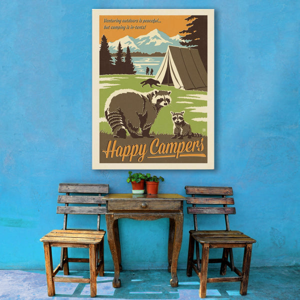 Happy Camper Art Print