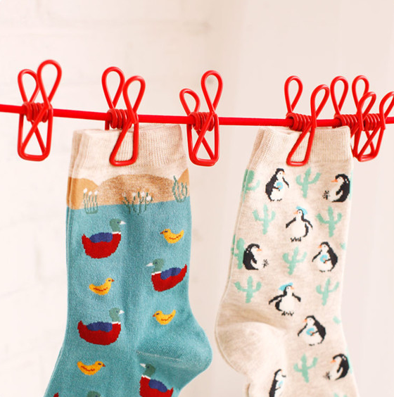 Travel and Camping Clothesline with Clips