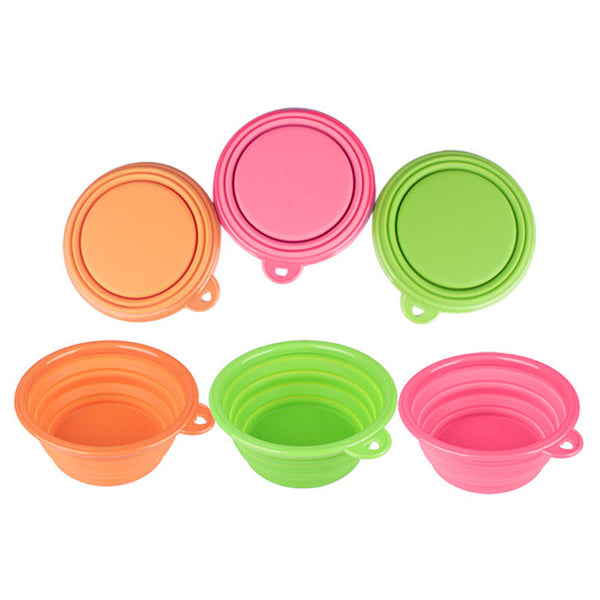 Collapsible Travel Silicone Pet Feeding Bowl