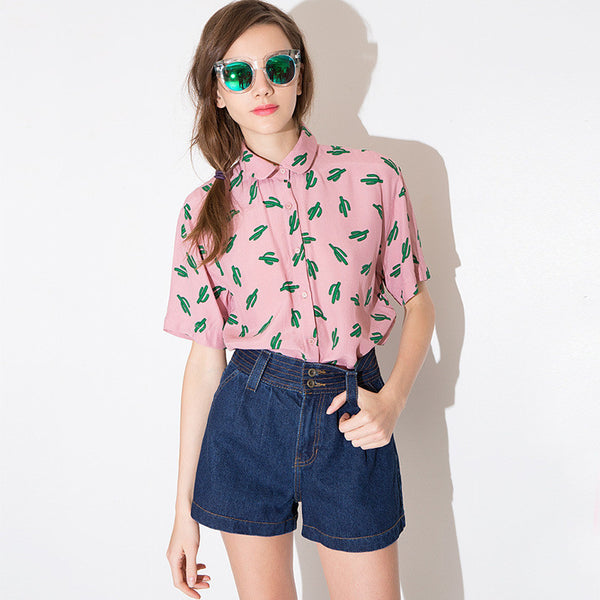 Pink Cactus Blouse