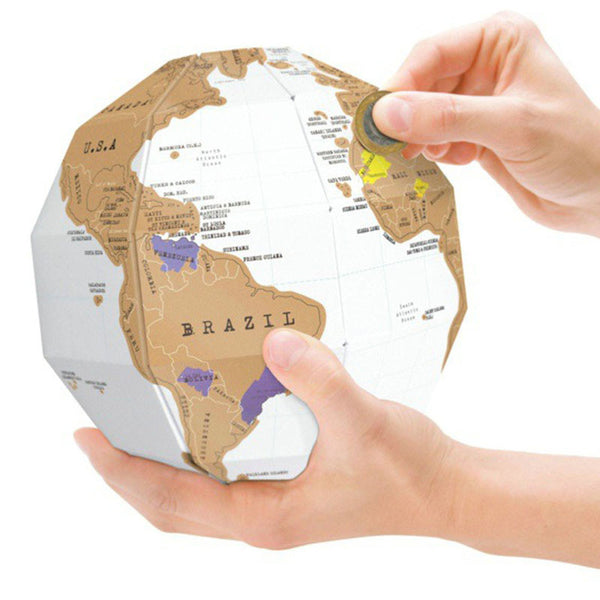 Scratch Off World Traveler 3D Globe