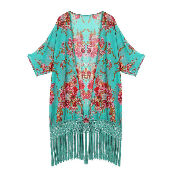 Boho Fringe Beach Cover Up