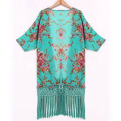 Boho Fringe Beach Cover Up