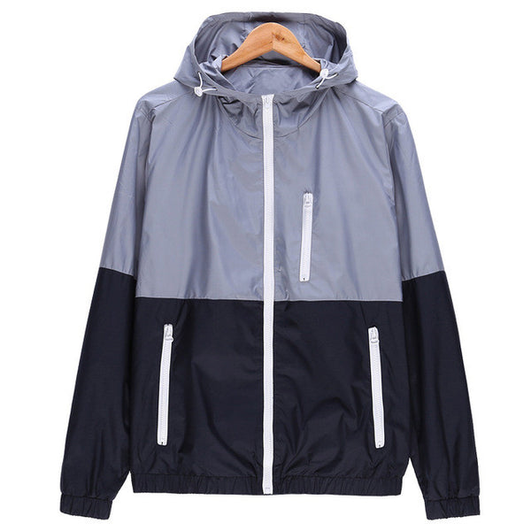 Nylon Colorblock Windbreaker