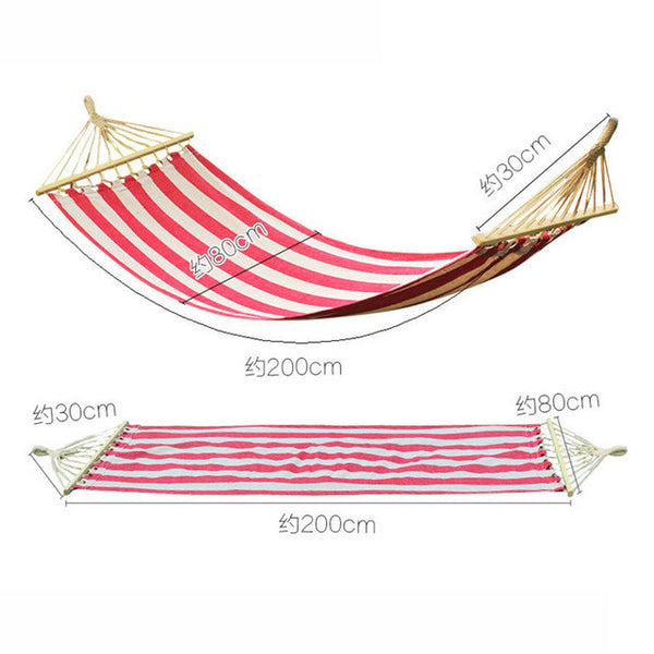 Retro Striped Canvas Hammock