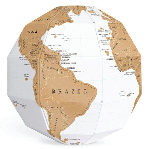 Scratch Off World Traveler 3D Globe