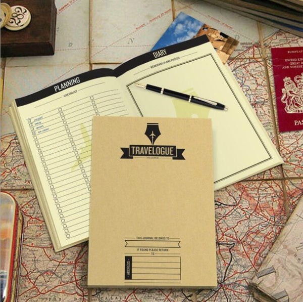 Travel Diary with Scratch Off Map Cards