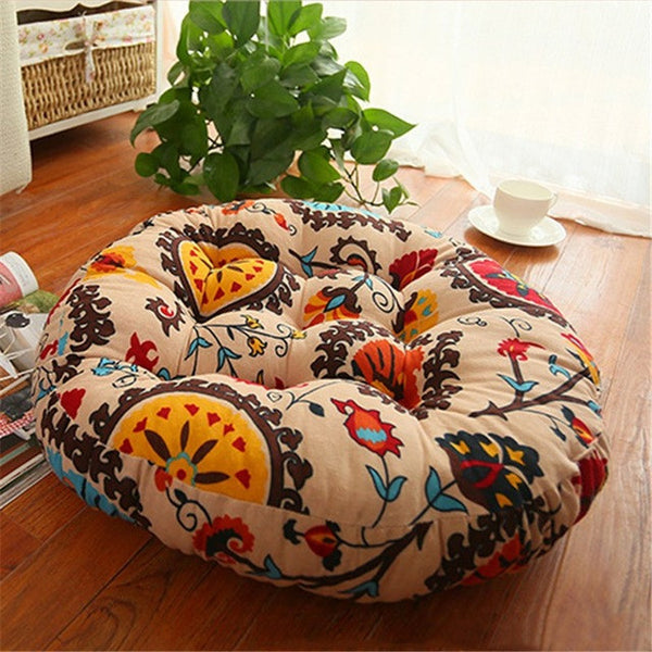 Printed Floor and Yurt Pillow