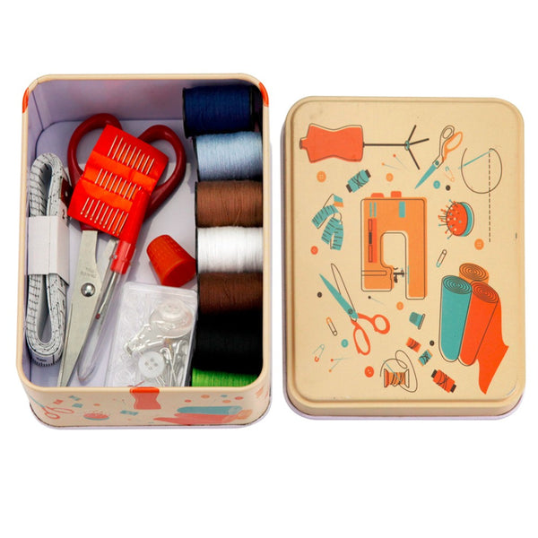 52-Piece Travel Sewing Tin