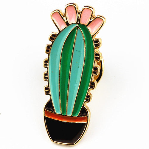 Cactus Enamel Lapel Pins