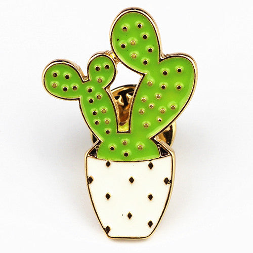 Cactus Enamel Lapel Pins