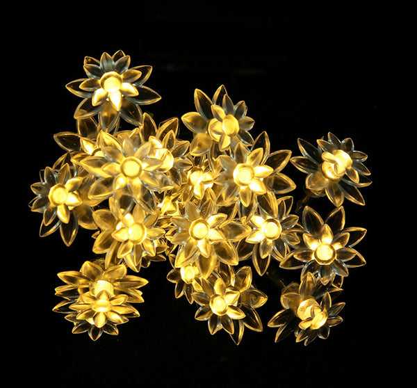 Solar LED Flower Fairy String Lights