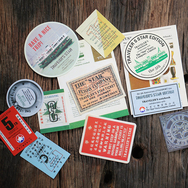 Vintage-inspired Travel Sticker Pack