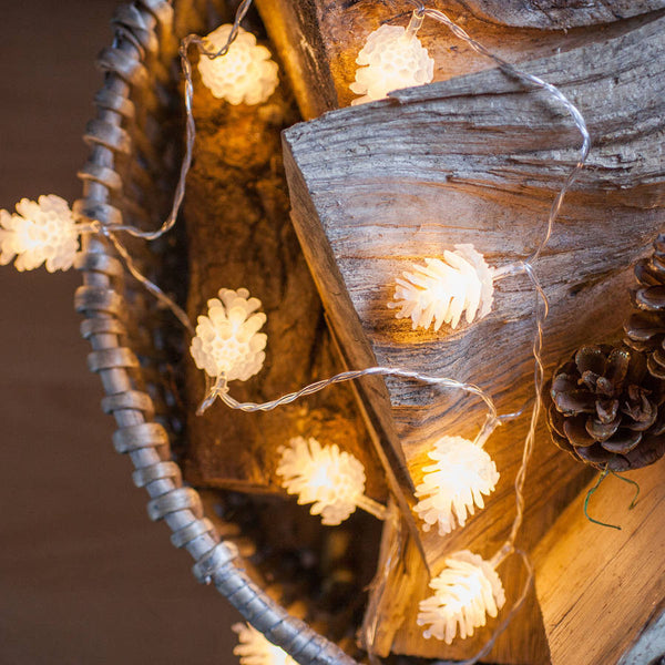 Pine Cone Outdoor LED Fairy String Lights