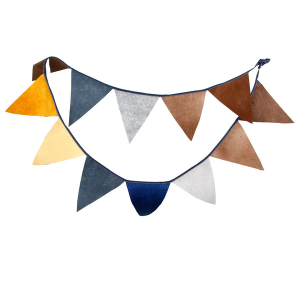 Tent and Camper Bunting (Blues/Browns)