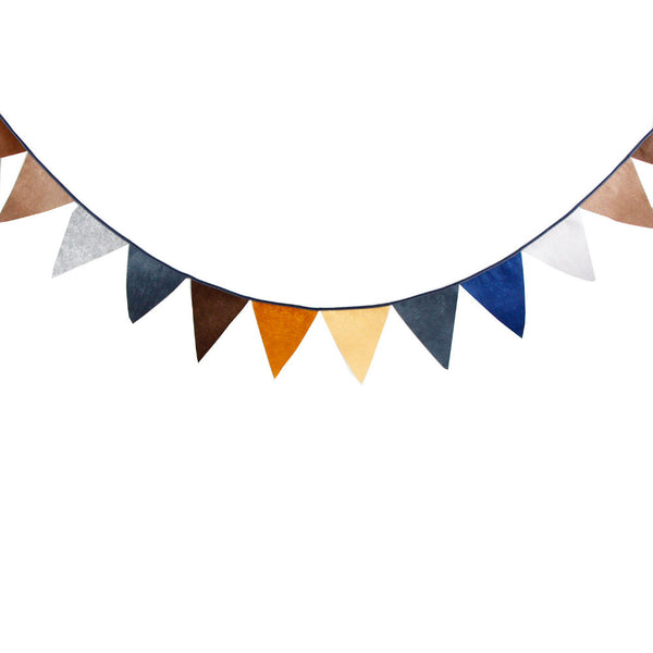 Tent and Camper Bunting (Blues/Browns)