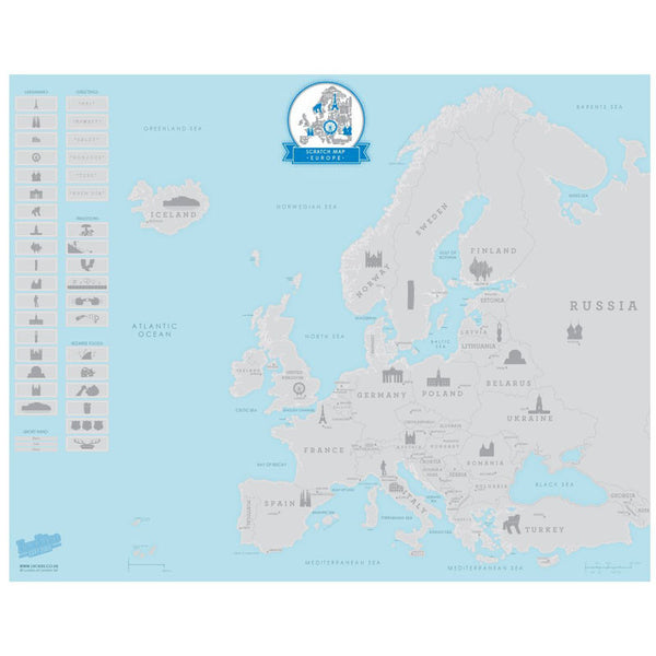 Scratch Off Europe Travel Map