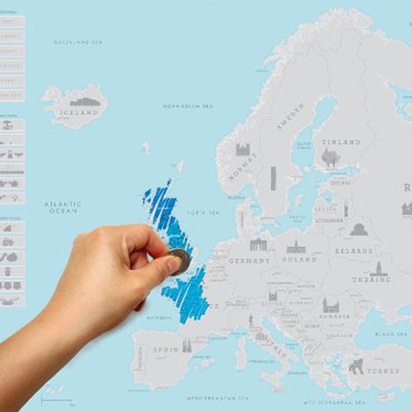 Scratch Off Europe Travel Map