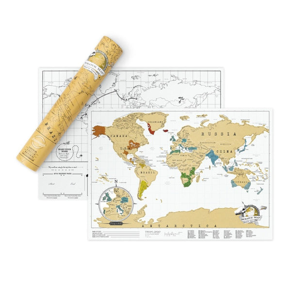 Scratch Off Deluxe World Travel Map