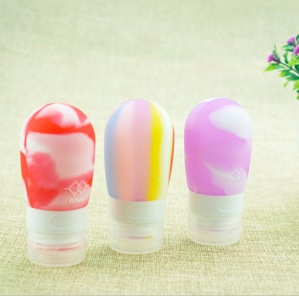 Silicone Refillable Travel Lotion and Soap Bottles