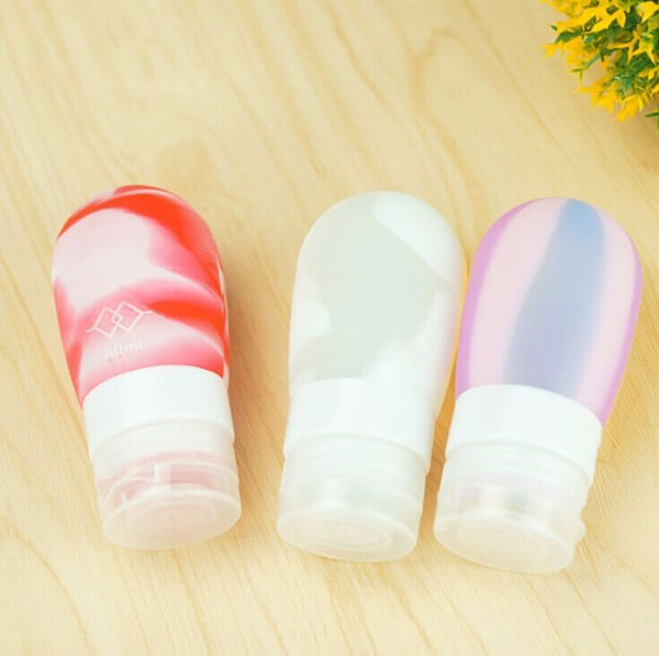 Silicone Refillable Travel Lotion and Soap Bottles