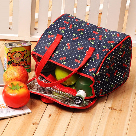 Fruity Retro Thermal Picnic Lunch Bag