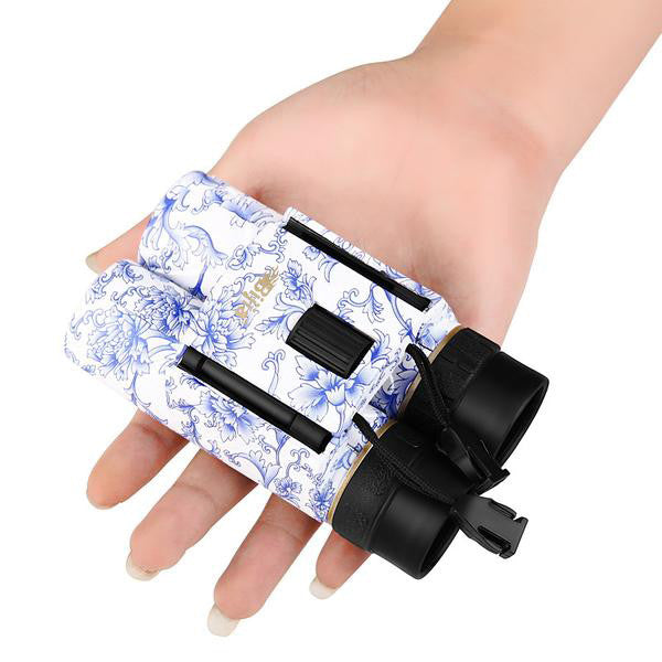 Mini Patterned Folding Binoculars