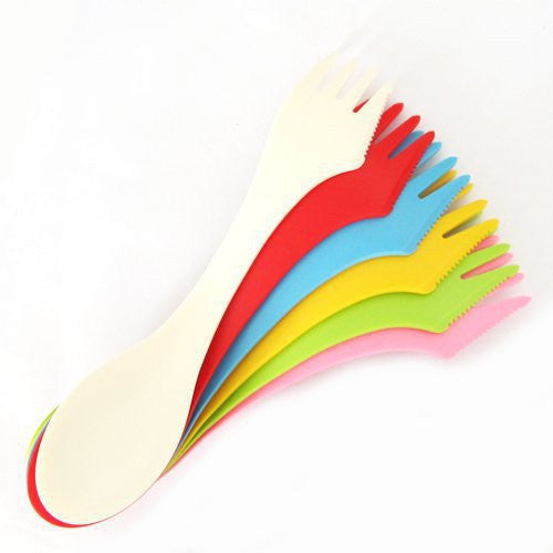 6-Piece Multicolor Spork Set