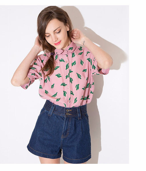 Pink Cactus Blouse