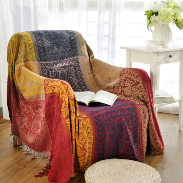 Boho Coachella Camp Blanket