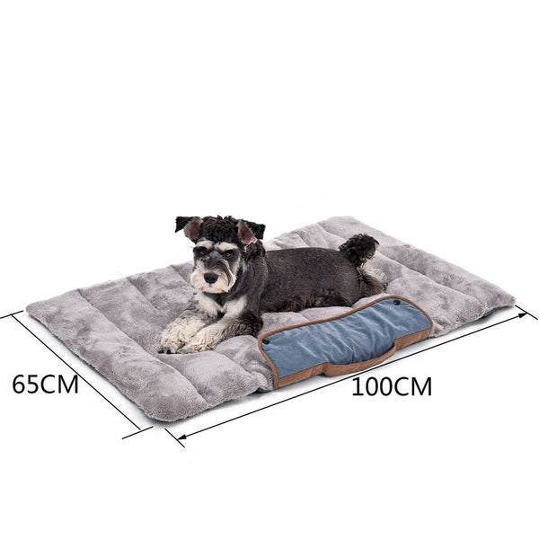 Plush Roll-up Travel Dog Bed