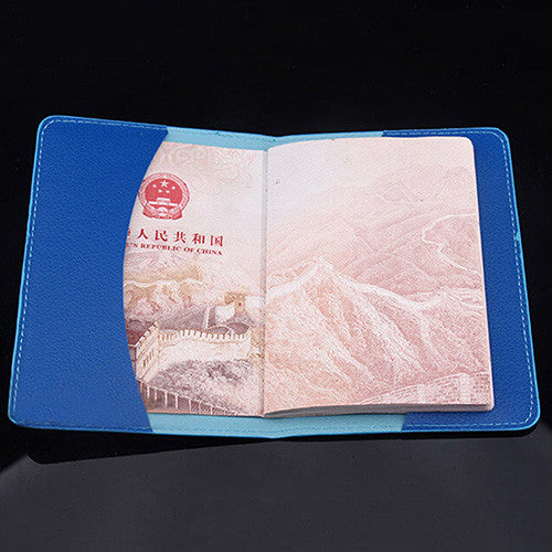 Faux Leather Paisley Embossed Travel Passport Holder