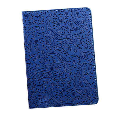 Faux Leather Paisley Embossed Travel Passport Holder