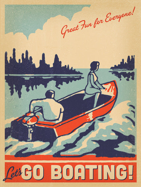 Vintage Camping Art Print
